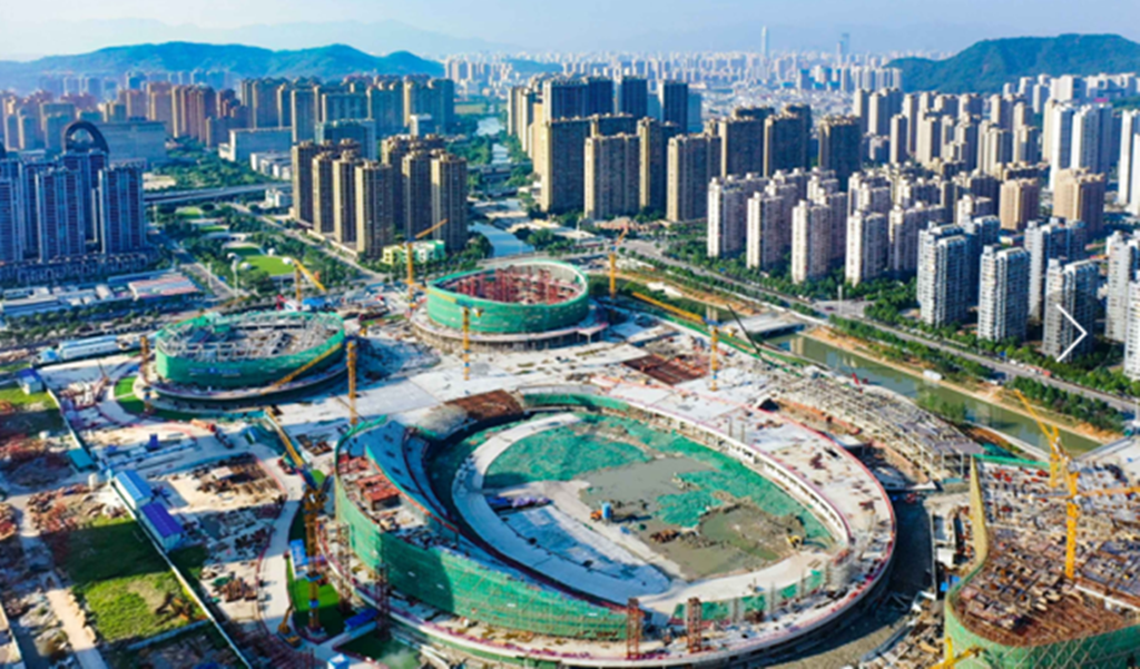 瓯海奥体中心土建结顶